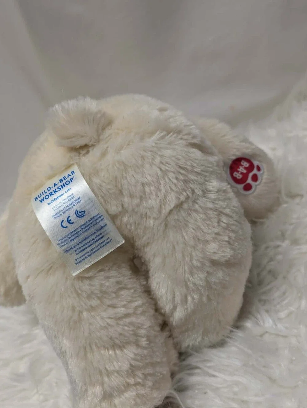 ✨Build A Bear Light Cream Plush Teddy Bear Kids Toy - Soft Cuddly Stuffed Animal